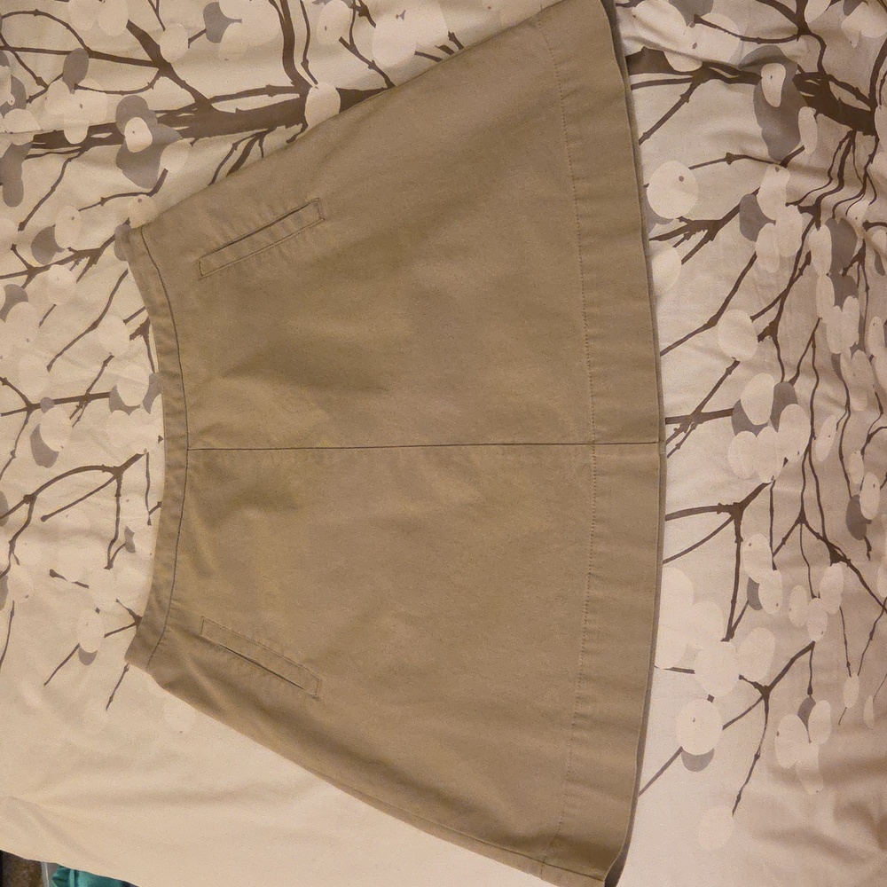 Boden Khaki A-Line Mini Skirt Casual